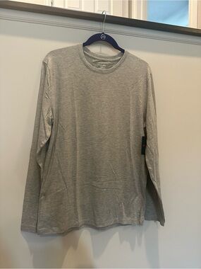 Tommy John Men's Long-Sleeve Crewneck Shirt - Light Gray